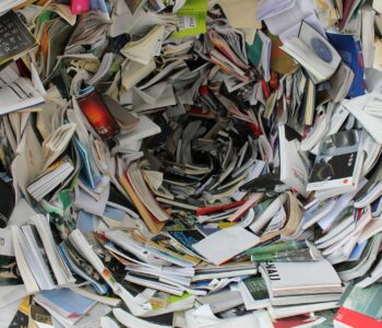 pile of covered books