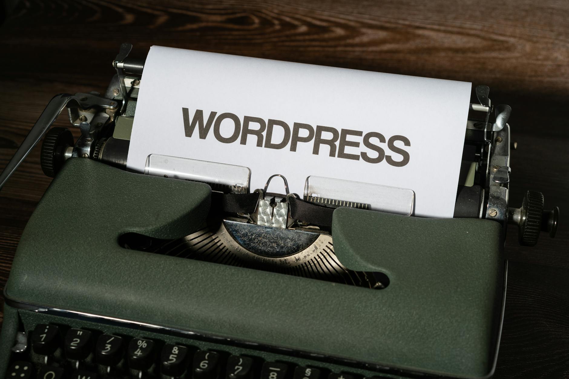 white paper printout in a typewriter